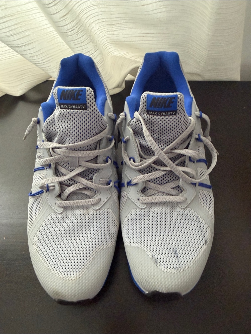 Nike Grey and Blue Max Dynasty Trainers